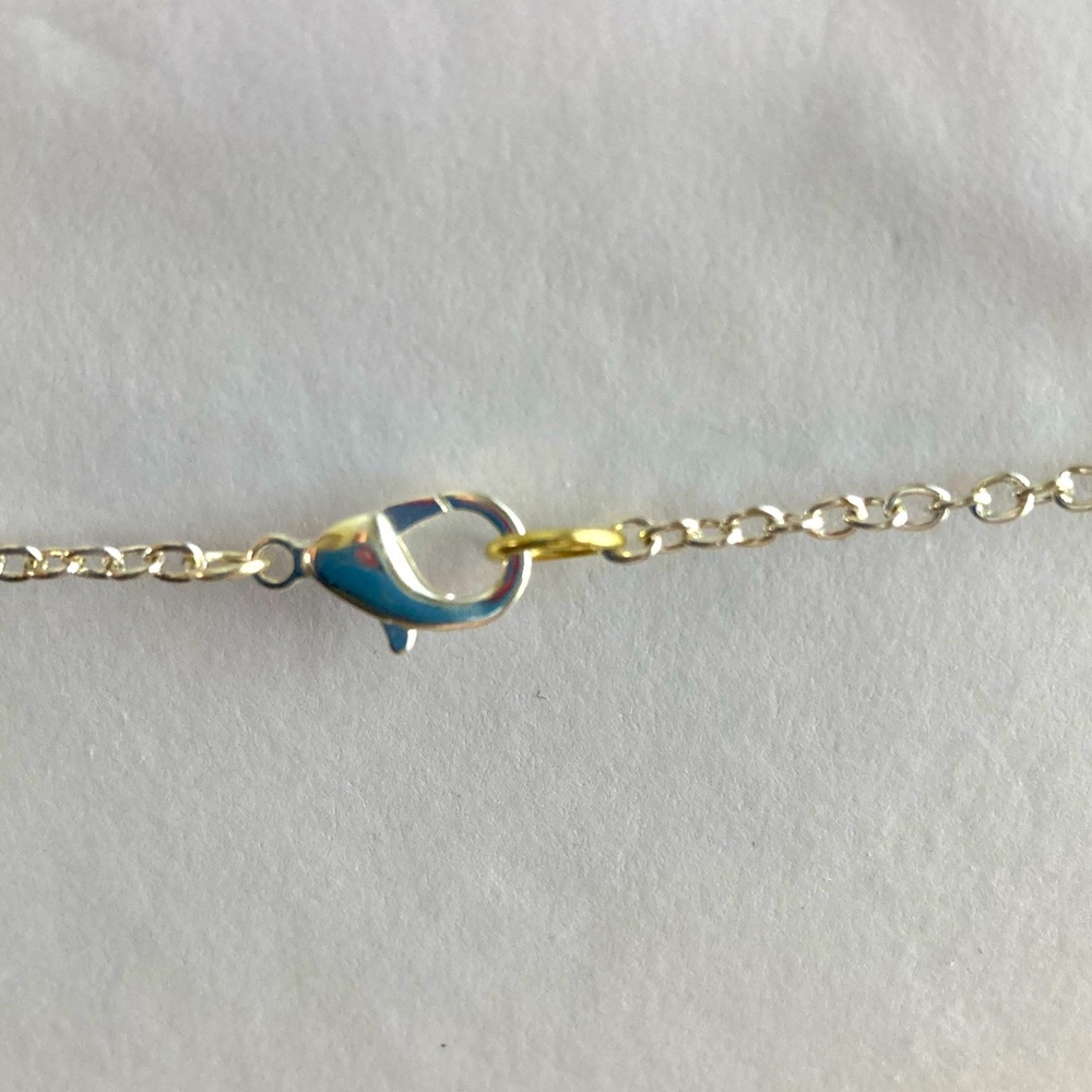 Simulated Malachite Pendulum Pendant Necklace - image 4